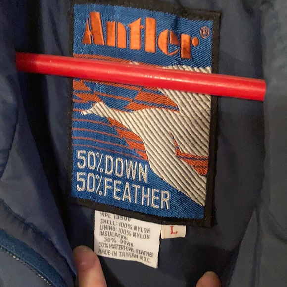 Vintage Antler Down & Feather Vest - Picture 6 of 7